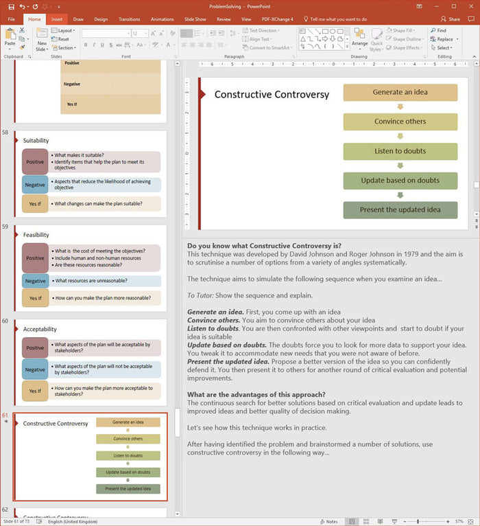 problem solving training content