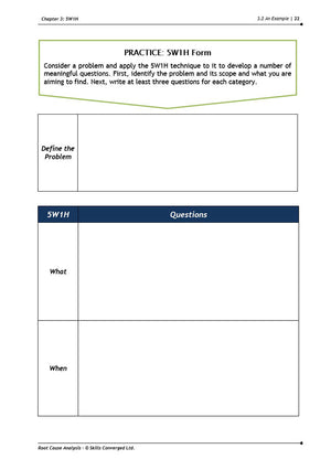 Root Cause Analysis Training Course Materials | Skills Converged